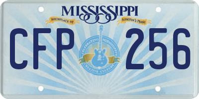 MS license plate CFP256