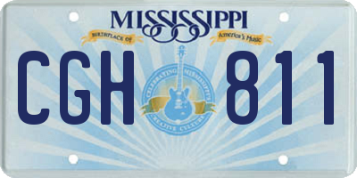MS license plate CGH811