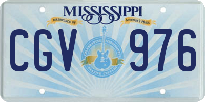 MS license plate CGV976