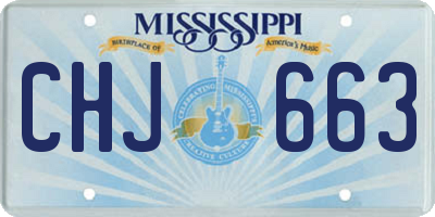 MS license plate CHJ663