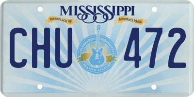MS license plate CHU472