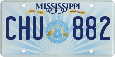 MS license plate CHU882