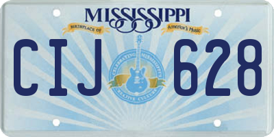 MS license plate CIJ628
