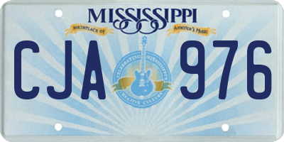 MS license plate CJA976