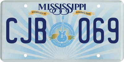 MS license plate CJB069