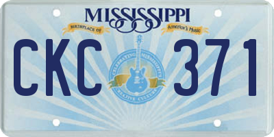 MS license plate CKC371