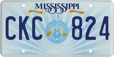 MS license plate CKC824