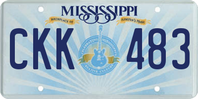 MS license plate CKK483