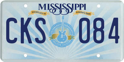 MS license plate CKS084