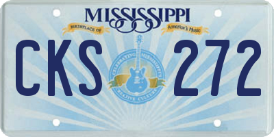 MS license plate CKS272