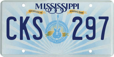 MS license plate CKS297