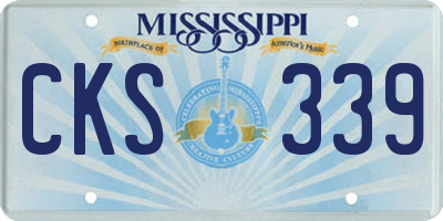 MS license plate CKS339
