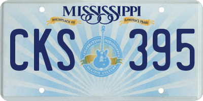 MS license plate CKS395