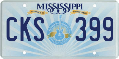 MS license plate CKS399