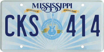 MS license plate CKS414