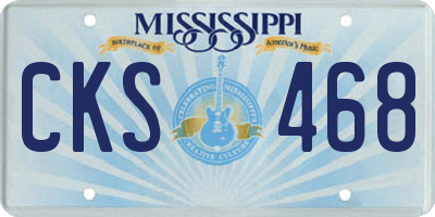 MS license plate CKS468