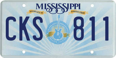 MS license plate CKS811