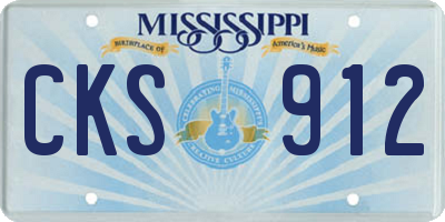 MS license plate CKS912