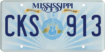 MS license plate CKS913