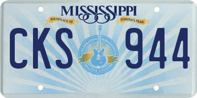 MS license plate CKS944