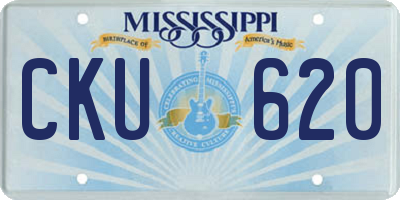 MS license plate CKU620