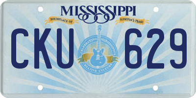 MS license plate CKU629
