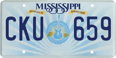 MS license plate CKU659