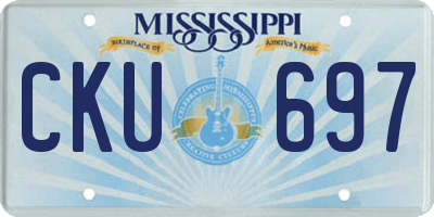 MS license plate CKU697