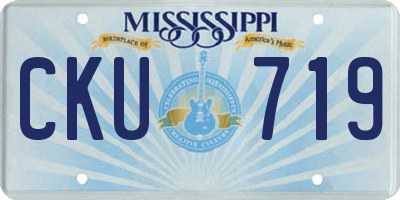 MS license plate CKU719