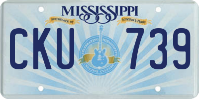 MS license plate CKU739