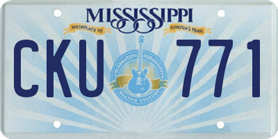 MS license plate CKU771