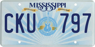 MS license plate CKU797