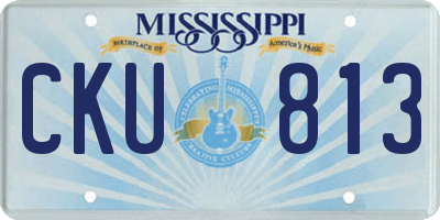 MS license plate CKU813