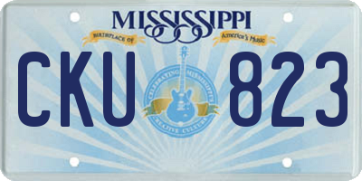 MS license plate CKU823