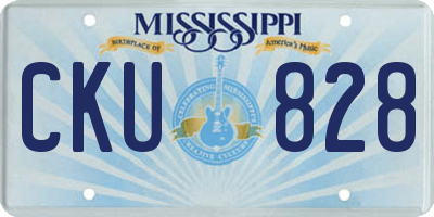 MS license plate CKU828