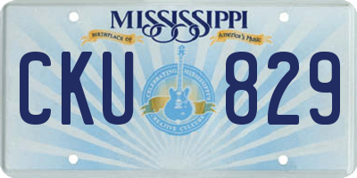 MS license plate CKU829