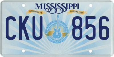 MS license plate CKU856