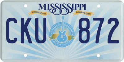 MS license plate CKU872