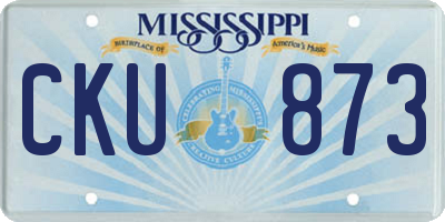 MS license plate CKU873