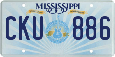 MS license plate CKU886