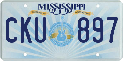 MS license plate CKU897