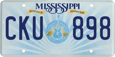 MS license plate CKU898