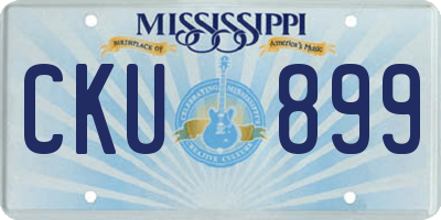 MS license plate CKU899