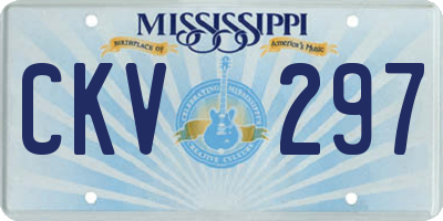 MS license plate CKV297