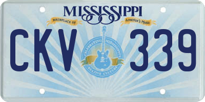 MS license plate CKV339