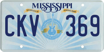 MS license plate CKV369