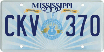 MS license plate CKV370