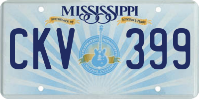 MS license plate CKV399
