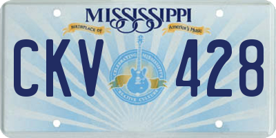 MS license plate CKV428