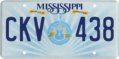 MS license plate CKV438